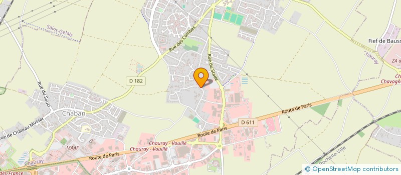 localisation de l'entreprise MADAME DANIELLE DANIELLE COIFFET  CHAURAY