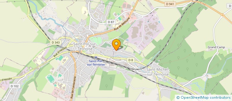 localisation de l'entreprise MADAME DANIELLE DANVIN  SAINT-POL-SUR-TERNOISE