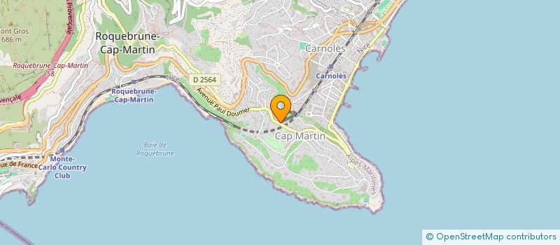 localisation de l'entreprise MADAME DANIELLE DARRAS à ROQUEBRUNE-CAP-MARTIN