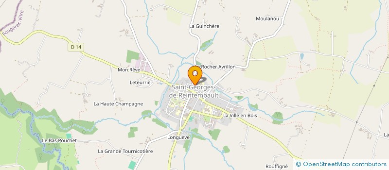 localisation de l'entreprise MADAME DANIELLE DAUFOUY  SAINT-GEORGES-DE-REINTEMBAULT