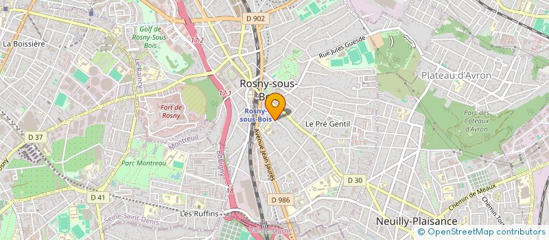 localisation de l'entreprise MADAME DANIELLE DAUGUET à ROSNY-SOUS-BOIS