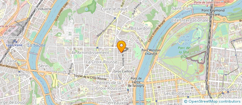 localisation de l'entreprise MADAME DANIELLE DEGIULI  LYON 4EME