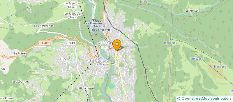 localisation de l'entreprise MADAME DANIELLE DELACHAT  SAINT-GERVAIS-LES-BAINS