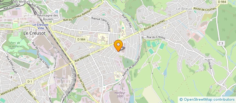 localisation de l'entreprise MADAME DANIELLE DELBOCCA  LE CREUSOT