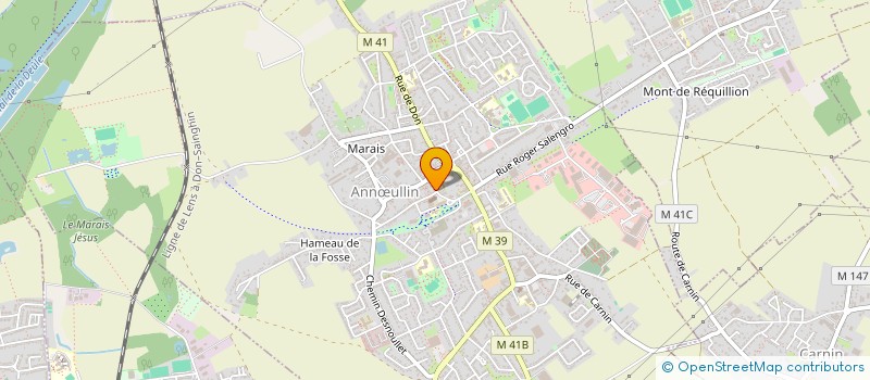 localisation de l'entreprise MADAME DANIELLE DEMAEGHT  ANNULLIN