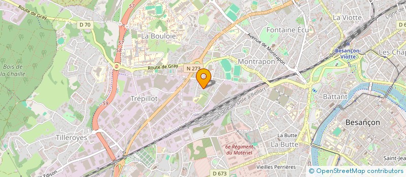 localisation de l'entreprise MADAME DANIELLE DEMOUGEOT  BESANCON