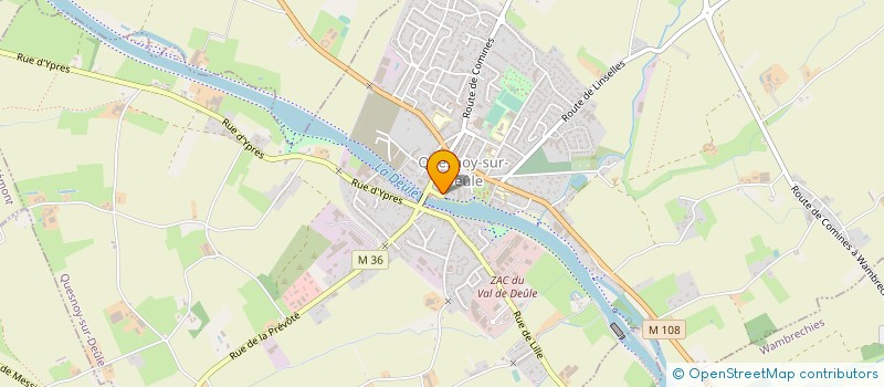 localisation de l'entreprise MADAME DANIELLE DERVYN à QUESNOY-SUR-DEULE
