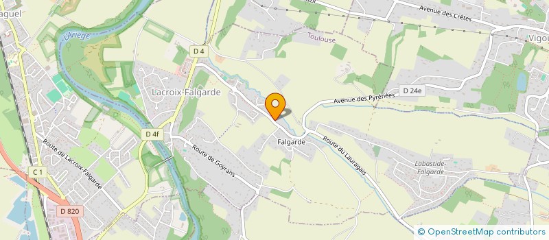 localisation de l'entreprise MADAME DANIELLE DIOMANDE  LACROIX-FALGARDE