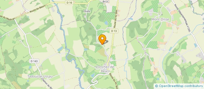 localisation de l'entreprise MADAME DANIELLE DONOHOE  CONCHEZ-DE-BEARN