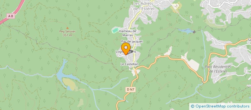 localisation de l'entreprise MADAME DANIELLE DRAPERI à FREJUS