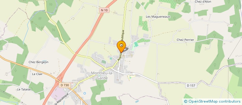 localisation de l'entreprise MADAME DANIELLE DUBOIS à MONTLIEU-LA-GARDE