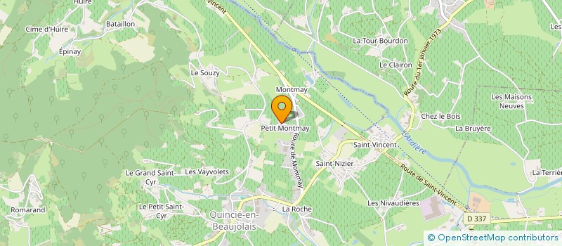 localisation de l'entreprise MADAME DANIELLE DUDRAGNE  BEAUJEU