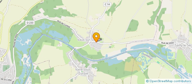 localisation de l'entreprise MADAME DANIELLE DUFOUR  VAUX-SUR-SOMME