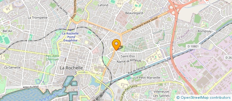 localisation de l'entreprise MADAME DANIELLE DUGAST  LA ROCHELLE