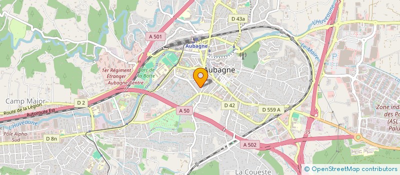 localisation de l'entreprise MADAME DANIELLE DUHEM  AUBAGNE