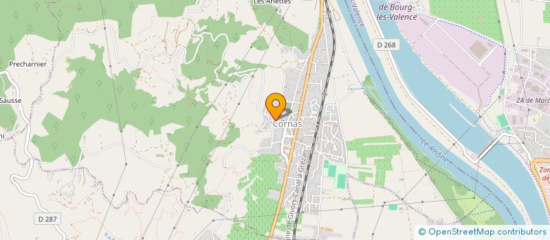 localisation de l'entreprise MADAME DANIELLE DUMIEN  CORNAS