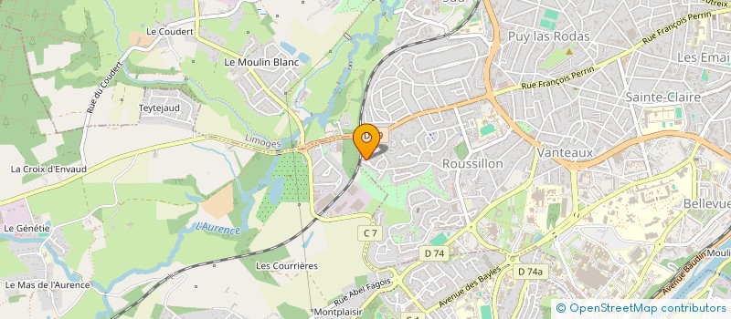 localisation de l'entreprise MADAME DANIELLE DUMONT à LIMOGES