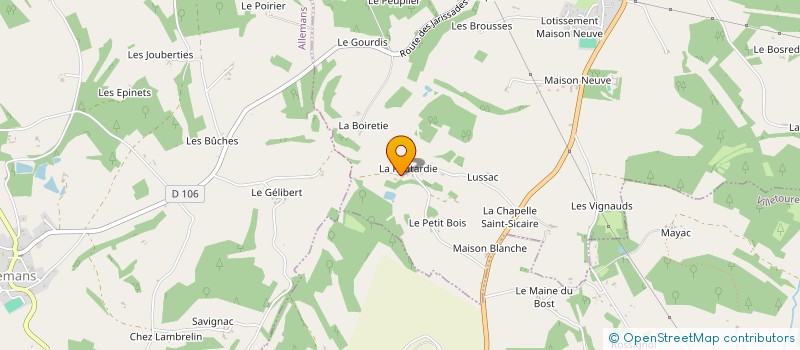 localisation de l'entreprise MADAME DANIELLE DUMORTIER  BERTRIC-BUREE