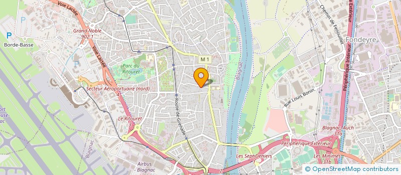 localisation de l'entreprise MADAME DANIELLE DUPUY  BLAGNAC