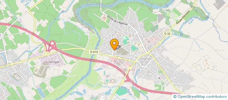 localisation de l'entreprise MADAME DANIELLE DUSFOUR  GIGNAC