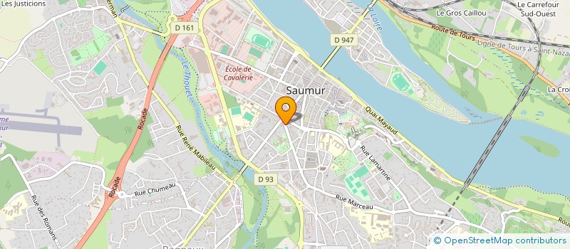 localisation de l'entreprise MADAME DANIELLE DUVIVIER  SAUMUR