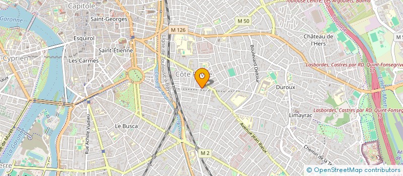 localisation de l'entreprise MADAME DANIELLE EMOURGEON  TOULOUSE