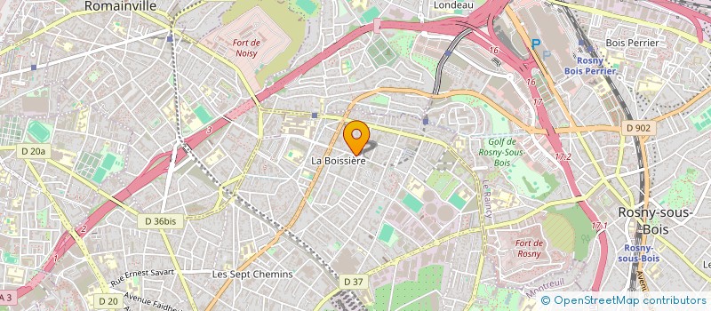 localisation de l'entreprise MADAME DANIELLE ESNAULT à MONTREUIL