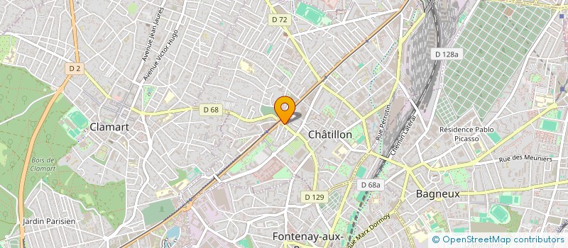 localisation de l'entreprise MADAME DANIELLE EVRARD à CHATILLON