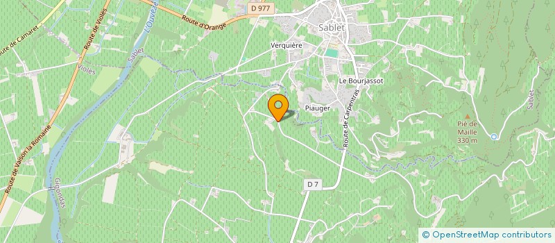 localisation de l'entreprise MADAME DANIELLE FANCHON  GIGONDAS