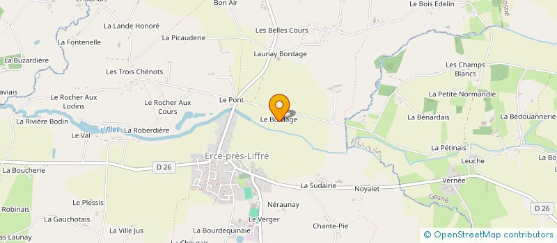 localisation de l'entreprise MADAME DANIELLE FERON à ERCE-PRES-LIFFRE