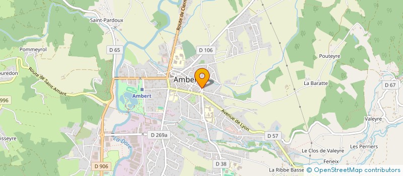 localisation de l'entreprise MADAME DANIELLE FLOT à AMBERT