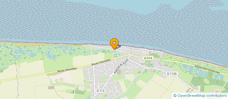 localisation de l'entreprise MADAME DANIELLE FONTAINE  VER-SUR-MER