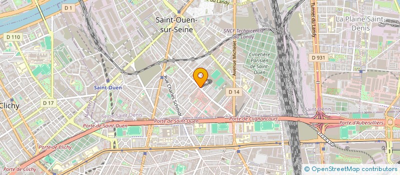 localisation de l'entreprise MADAME DANIELLE FOREL  SAINT-OUEN-SUR-SEINE