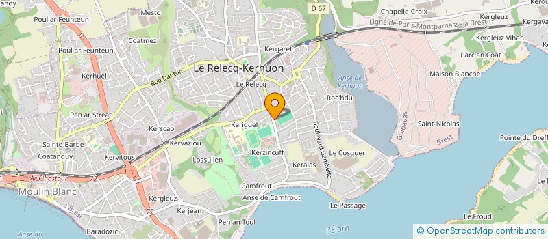 localisation de l'entreprise MADAME DANIELLE FORICHER à LE RELECQ-KERHUON