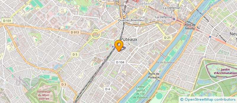 localisation de l'entreprise MADAME DANIELLE FRANCOISE CHEVALIER  PUTEAUX