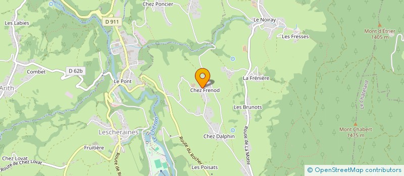 localisation de l'entreprise MADAME DANIELLE FRENOD  LA MOTTE-EN-BAUGES