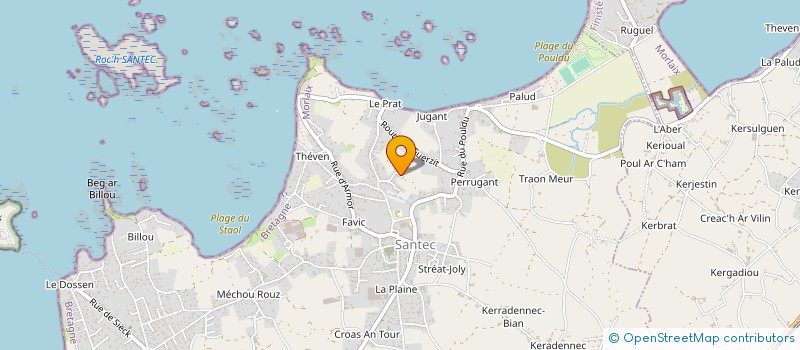 localisation de l'entreprise MADAME DANIELLE GACKOWSKI  SANTEC