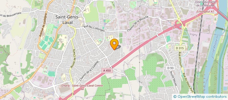 localisation de l'entreprise MADAME DANIELLE GADOUCHE  SAINT-GENIS-LAVAL