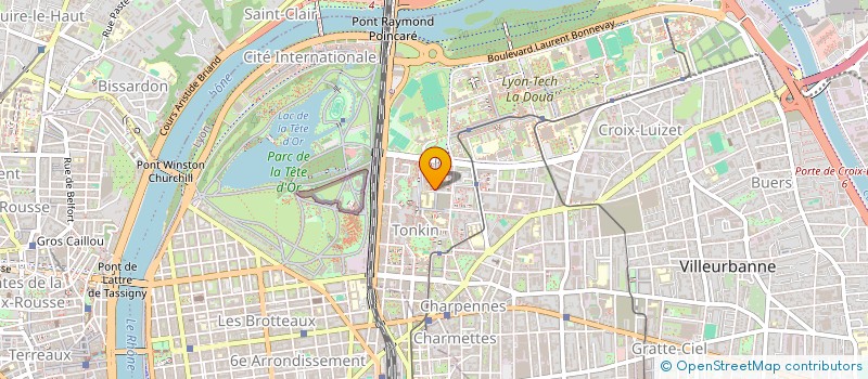 localisation de l'entreprise MADAME DANIELLE GALVAIN  VILLEURBANNE