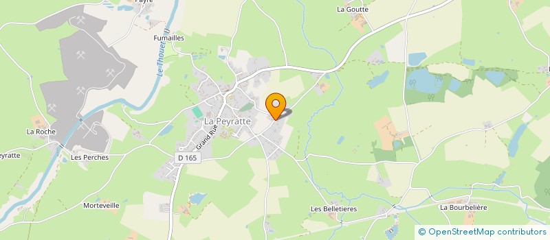 localisation de l'entreprise MADAME DANIELLE GANNE  LA PEYRATTE