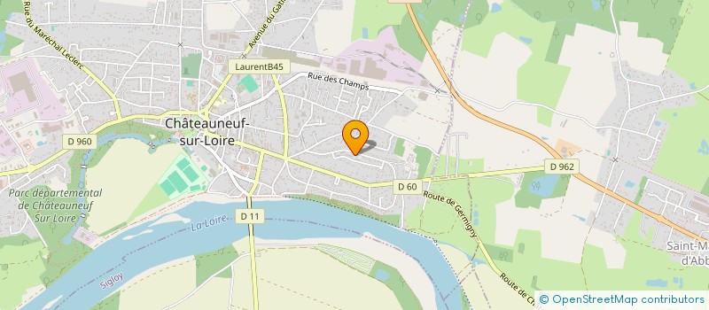 localisation de l'entreprise MADAME DANIELLE GARD à CHATEAUNEUF-SUR-LOIRE
