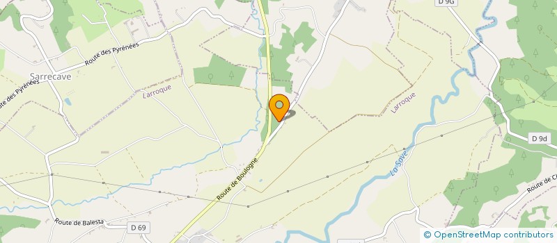 localisation de l'entreprise MADAME DANIELLE GARRIGUES  LARROQUE