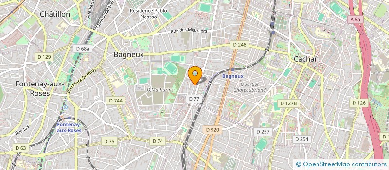 localisation de l'entreprise MADAME DANIELLE GASTON à BAGNEUX