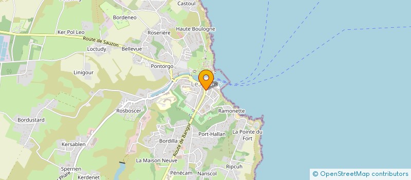 localisation de l'entreprise MADAME DANIELLE GAUTRAIN  LE PALAIS