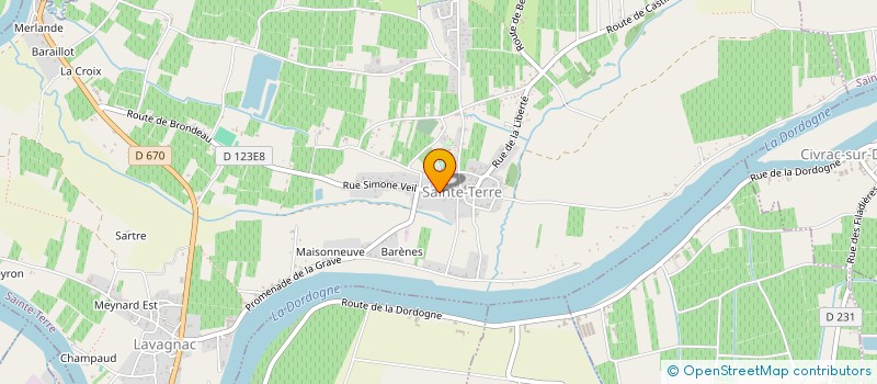 localisation de l'entreprise MADAME DANIELLE GAVA  SAINTE-TERRE