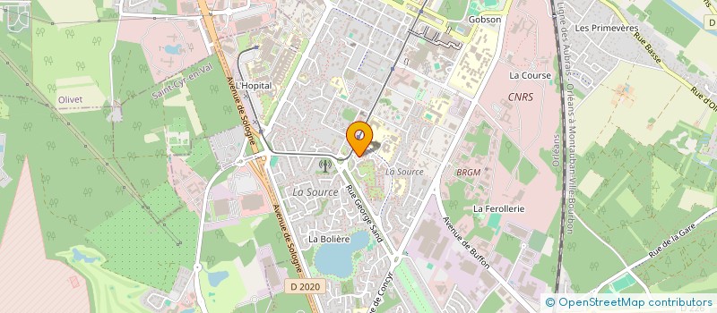 localisation de l'entreprise MADAME DANIELLE GBELA à ORLEANS