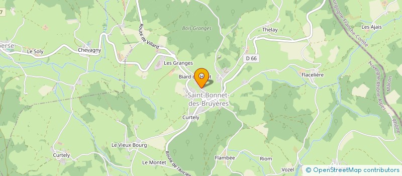 localisation de l'entreprise MADAME DANIELLE GELET à SAINT BONNET DES BRUYERES