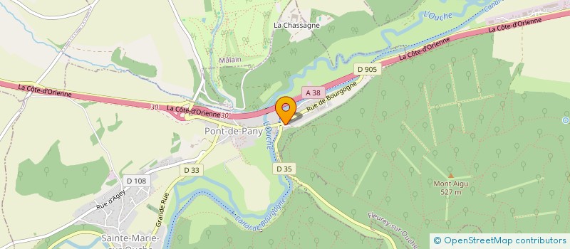 localisation de l'entreprise MADAME DANIELLE GERARD  SAINTE-MARIE-SUR-OUCHE