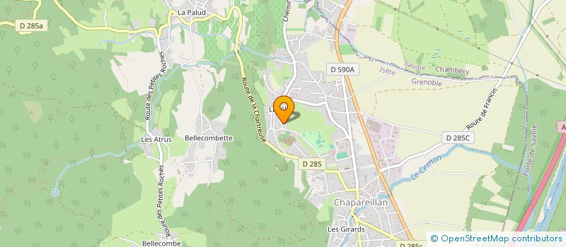 localisation de l'entreprise MADAME DANIELLE GHOSTINE  CHAPAREILLAN