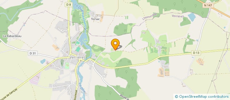 localisation de l'entreprise MADAME DANIELLE GILET  VERRIERES